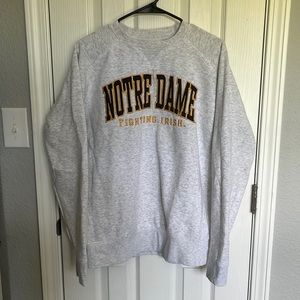 Unisex Grey Champion Notre Dame Crewneck